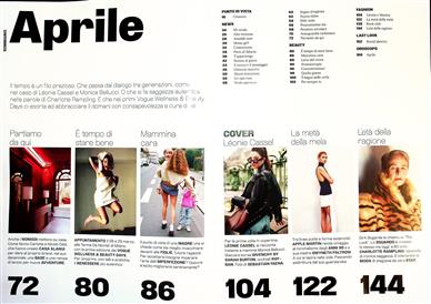 Vogue Italia Inhaltsverzeichnis