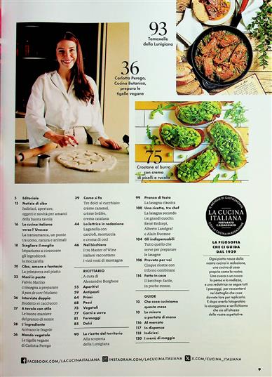 LA CUCINA ITALIANA (ital.) Inhaltsverzeichnis