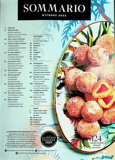 LA CUCINA ITALIANA (ital.) Inhaltsverzeichnis
