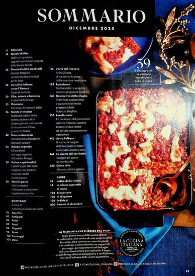 LA CUCINA ITALIANA (ital.) Inhaltsverzeichnis
