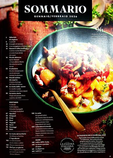 LA CUCINA ITALIANA (ital.) Inhaltsverzeichnis