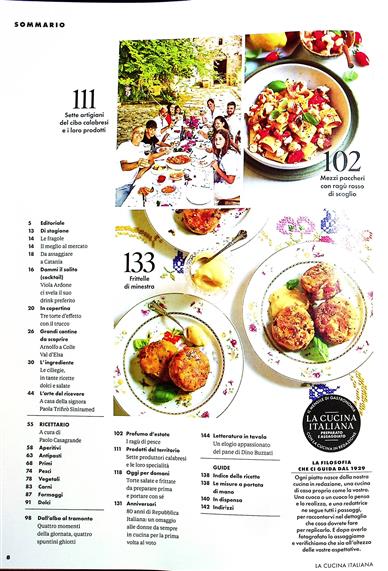 LA CUCINA ITALIANA (ital.) Inhaltsverzeichnis