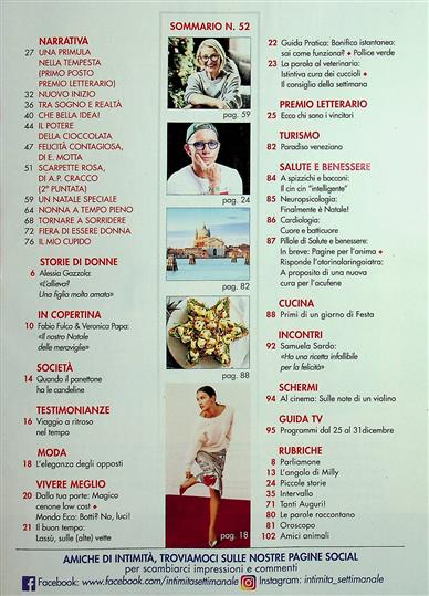 Intimita Inhaltsverzeichnis