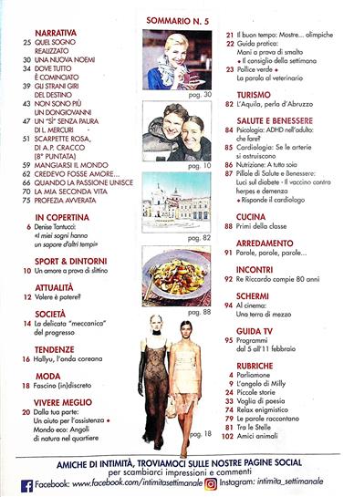 Intimita Inhaltsverzeichnis