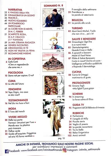 Intimita Inhaltsverzeichnis