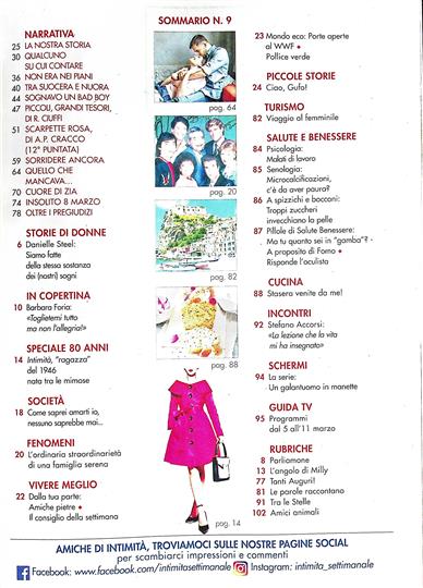 Intimita Inhaltsverzeichnis