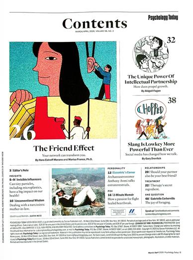 Psychology Today Inhaltsverzeichnis