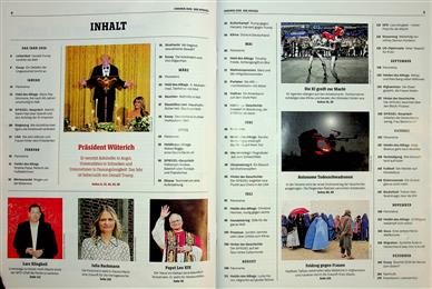 Spiegel Chronik 2025 Die neue Weltordnung Inhaltsverzeichnis