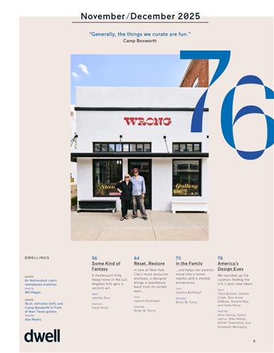 Dwell Inhaltsverzeichnis