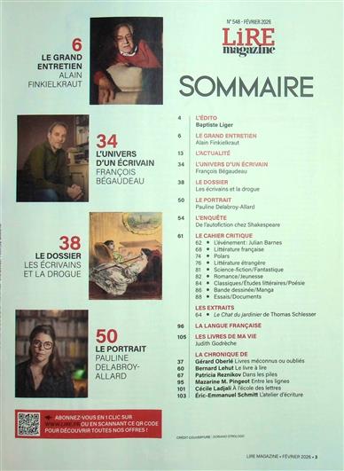 Lire Inhaltsverzeichnis