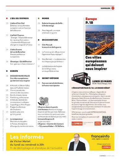 L'Express Inhaltsverzeichnis