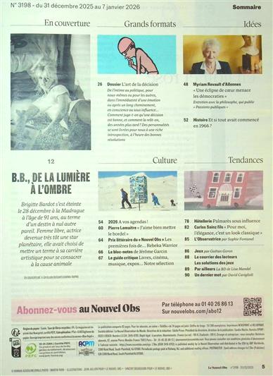 Nouvel Obs Inhaltsverzeichnis