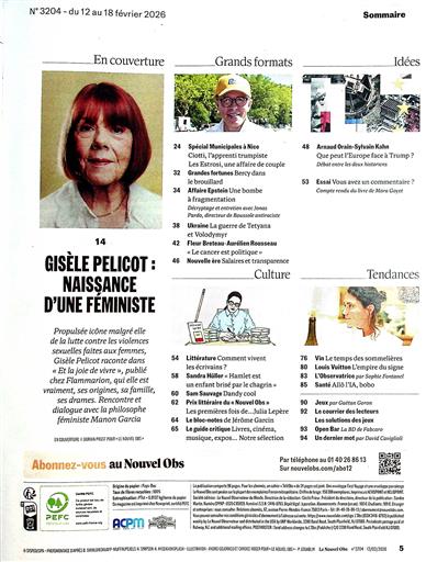 Nouvel Obs Inhaltsverzeichnis