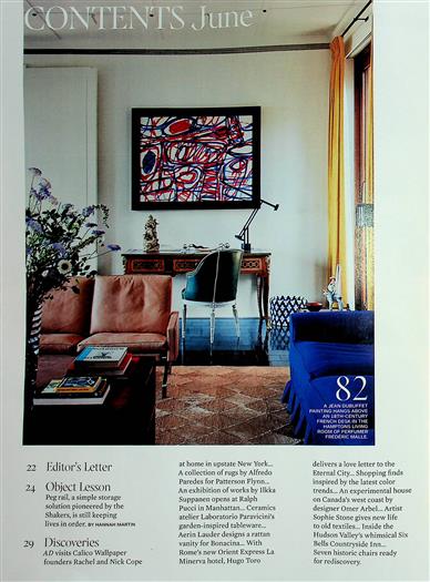 AD Architectural Digest (US) Inhaltsverzeichnis