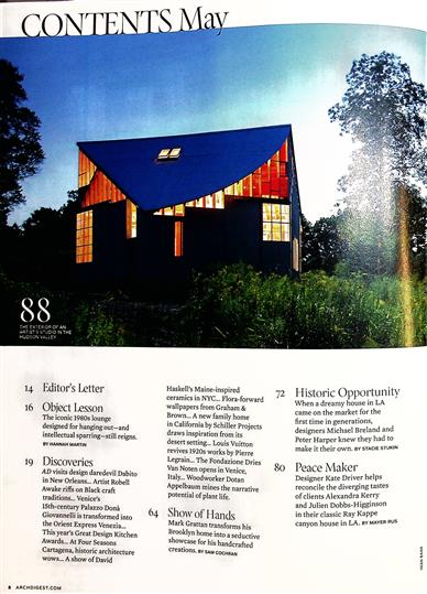AD Architectural Digest (US) Inhaltsverzeichnis