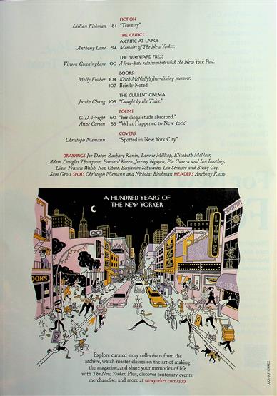 New Yorker Inhaltsverzeichnis