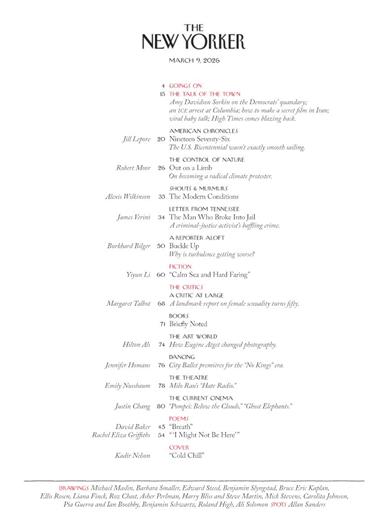 New Yorker Inhaltsverzeichnis