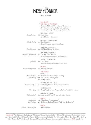 New Yorker Inhaltsverzeichnis