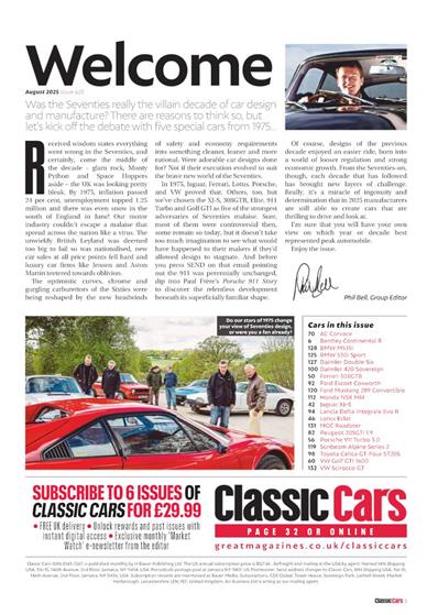 Classic Cars (UK) Inhaltsverzeichnis