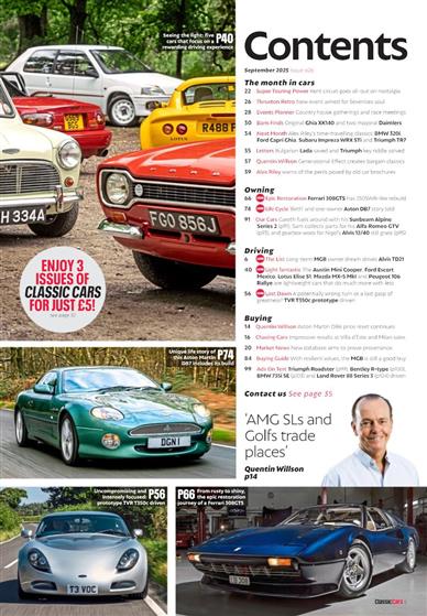 Classic Cars (UK) Inhaltsverzeichnis