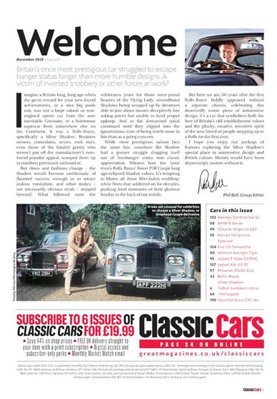 Classic Cars (UK) Inhaltsverzeichnis