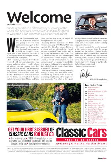 Classic Cars (UK) Inhaltsverzeichnis