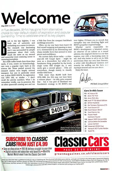 Classic Cars (UK) Inhaltsverzeichnis