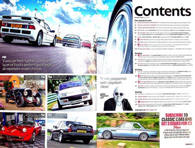 Classic Cars (UK) Inhaltsverzeichnis