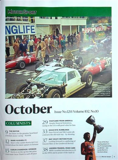 MOTORSPORT UK Inhaltsverzeichnis