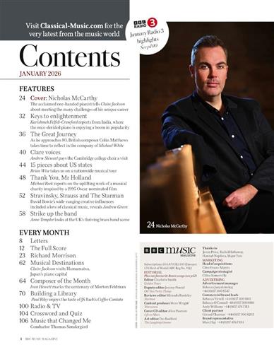 BBC Music Inhaltsverzeichnis