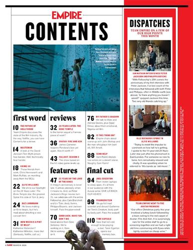 Empire (UK) Inhaltsverzeichnis