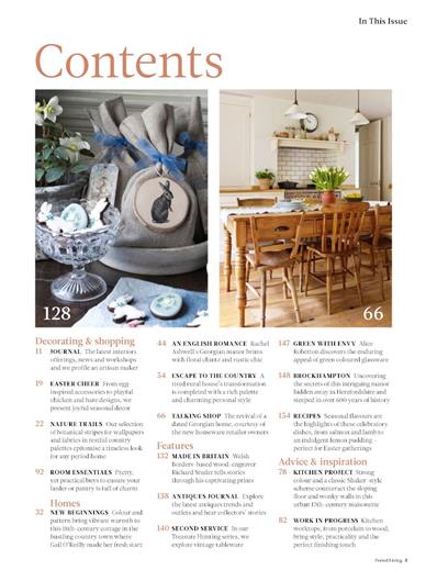 Period Living Inhaltsverzeichnis