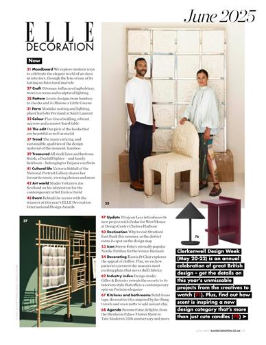 Elle Decoration (UK) Inhaltsverzeichnis