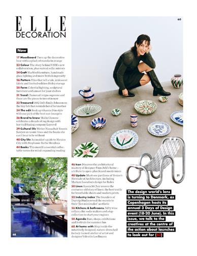 Elle Decoration (UK) Inhaltsverzeichnis