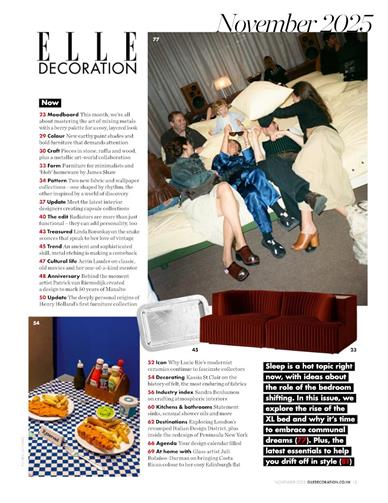 Elle Decoration (UK) Inhaltsverzeichnis