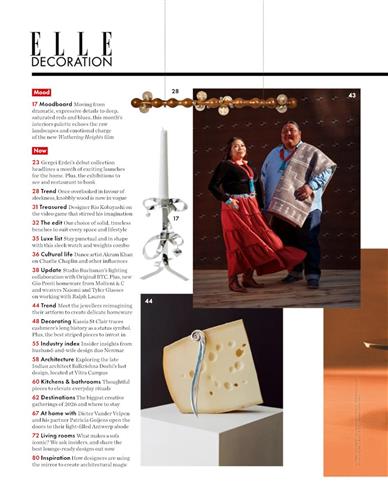 Elle Decoration (UK) Inhaltsverzeichnis