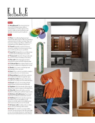 Elle Decoration (UK) Inhaltsverzeichnis