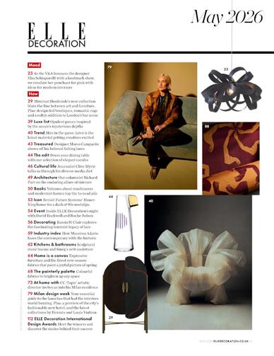 Elle Decoration (UK) Inhaltsverzeichnis