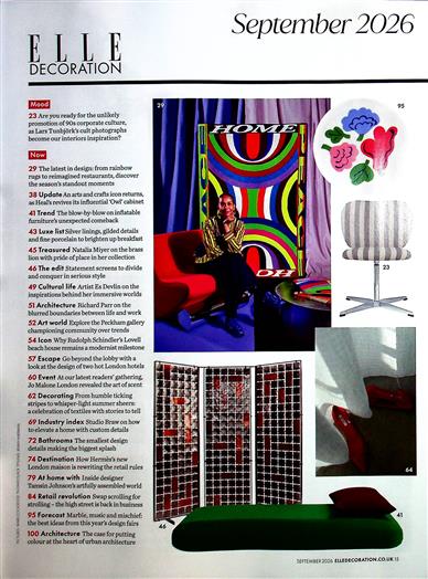 Elle Decoration (UK) Inhaltsverzeichnis