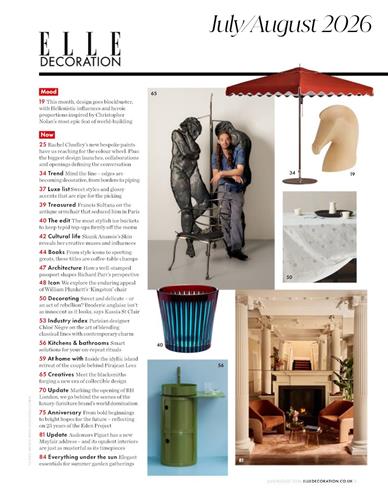 Elle Decoration (UK) Inhaltsverzeichnis