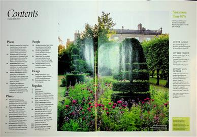 Gardens Illustrated Inhaltsverzeichnis