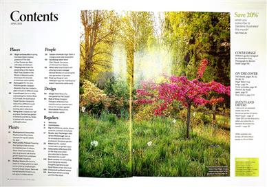 Gardens Illustrated Inhaltsverzeichnis