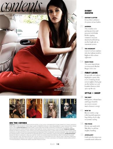 Elle (UK) Inhaltsverzeichnis