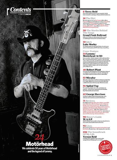 Classic Rock UK Inhaltsverzeichnis