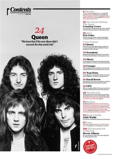 Classic Rock UK Inhaltsverzeichnis