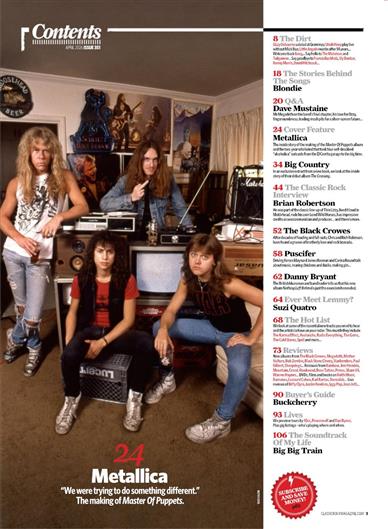 Classic Rock UK Inhaltsverzeichnis