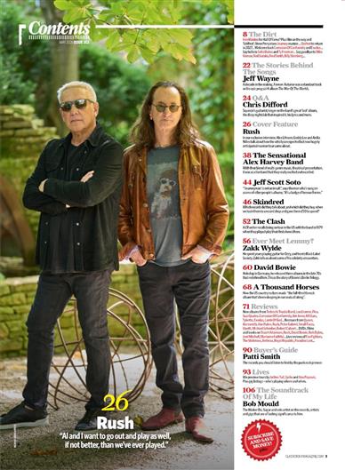 Classic Rock UK Inhaltsverzeichnis