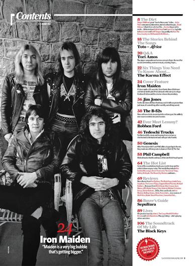 Classic Rock UK Inhaltsverzeichnis