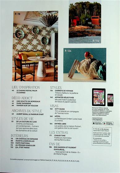 Marie Claire Maison Inhaltsverzeichnis