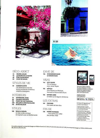 Marie Claire Maison Inhaltsverzeichnis